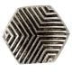 Hexagon Antique Silver Aluminium Cabinet Knob